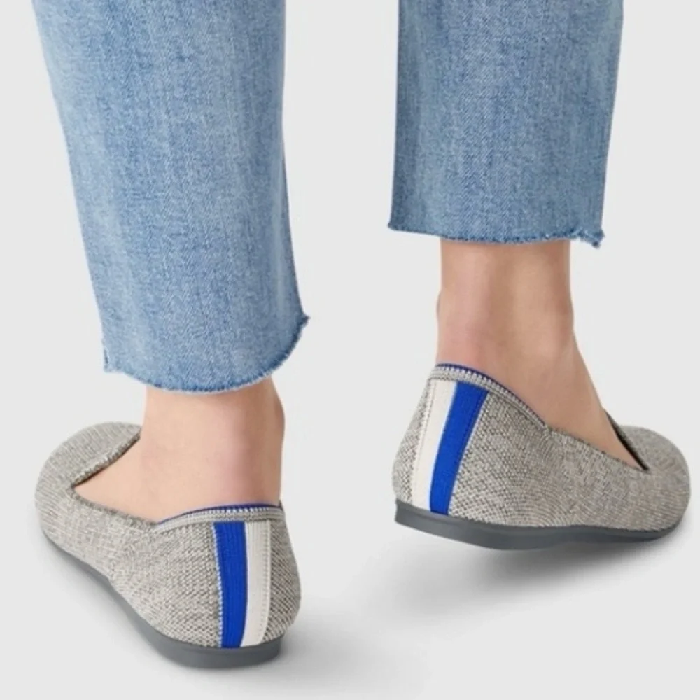 Rothy's Heather Grey Loafer Size 6 Slip-On Comfortable Casual Rounded Toe